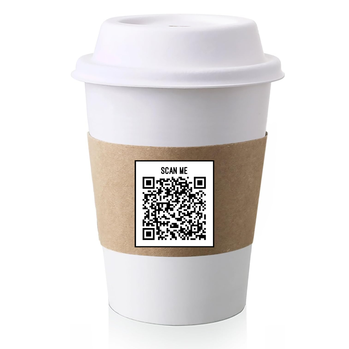 Coffee Cup with QR Code